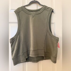 Olive Sleeveless Women's Top